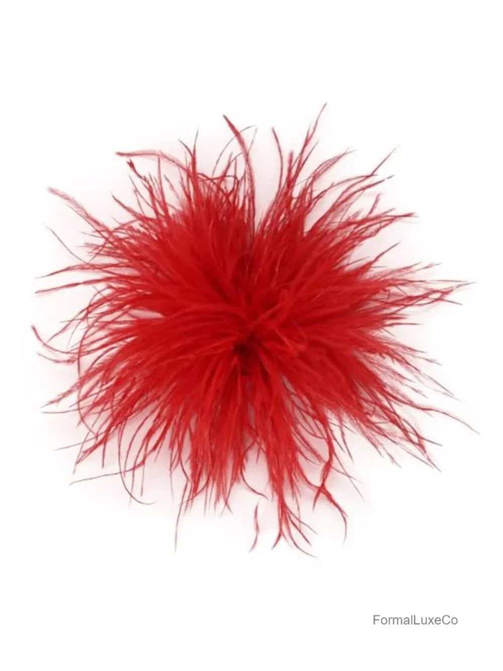 Elegant Feather Flower Brooch Pin Oversized 150mm Lapel Pin for Wedding Party